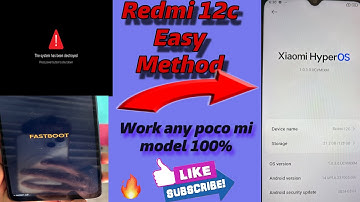 Redmi 12c fastboot mode / system has been destroy🔥, any  mi model solve by this trick 💯 ✅✅
