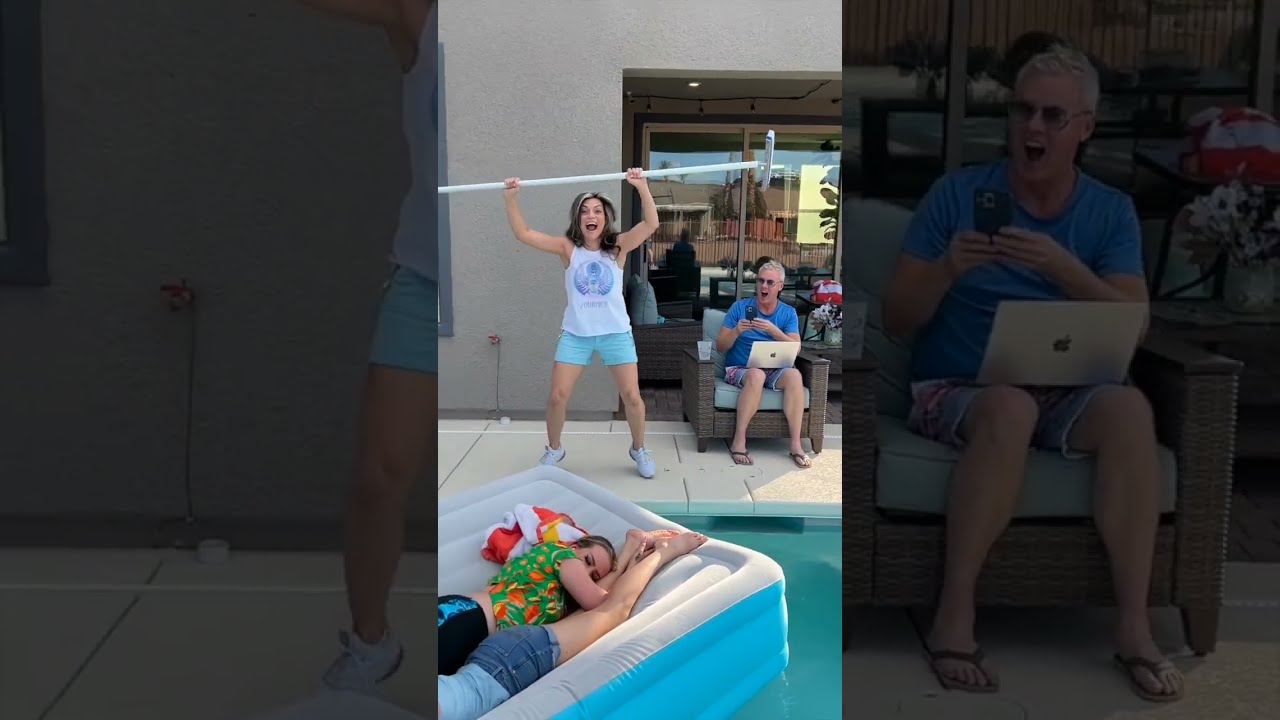 They Partied Too Much The Night Before Lol Poolmattress Prank Shorts