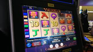 High Limit $90 Valhalla slot machine max bet bonus round
