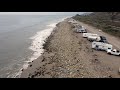 Emma wood state beach campsites drone footage