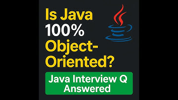 "Is Java 100% Object-Oriented? | Must-Know Interview Question"