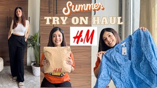 *Huge* H&M try on haul | Summer H&M haul | h&m Tshirts , tops , pants and more | h&mhaul