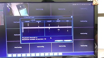 How to select channel type Analog, IP, AHD