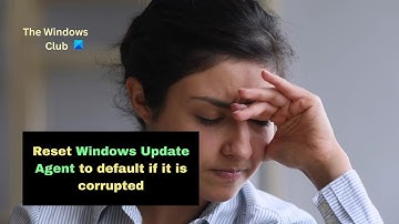 Reset Windows Update Agent to default if it is corrupted in Windows