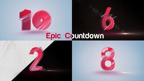 Epic Countdown | After Effects Template | Video Displays