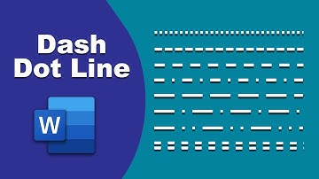 How to Insert Dash and Dot Line In Microsoft word