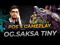 OG.Saksa plays Tiny | Full Gameplay Dota 2 Replay