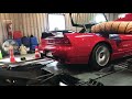 NSX NA1 backfire on dyno; new exhaust system