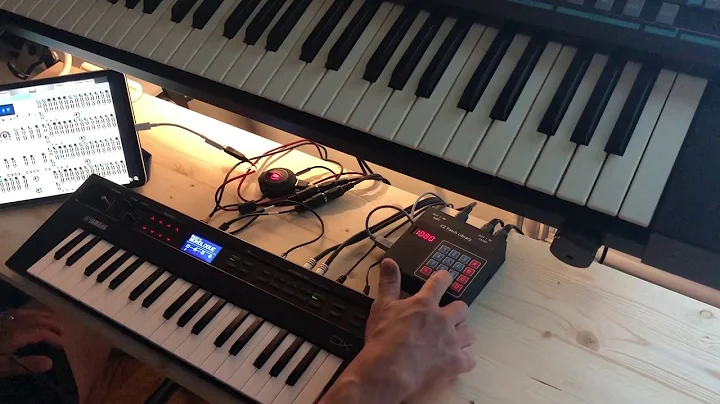 Patch surfing on the Yamaha #RefaceDX and the Lewis Midi #PL88 #CZPL patch library.