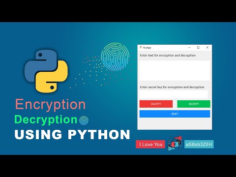 Create Secret Message Encryption and Decryption tool using Python | Gui Tkinter project