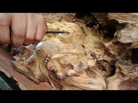 Video tượng gỗ di lặc mini gỗ lũa sau một ngày làm việc - youtube