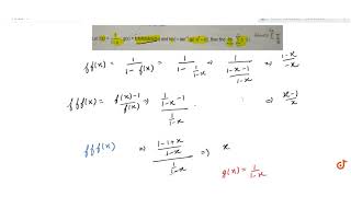 Let`f(x)=1/(1-x), g(x)=fofofofofofof(x)` and `h(x)=tan^-1(g(-x^2-x))` then find `lim_(xrarroo)s...