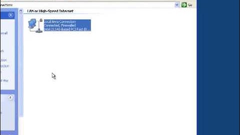 Setup Windows XP Networking