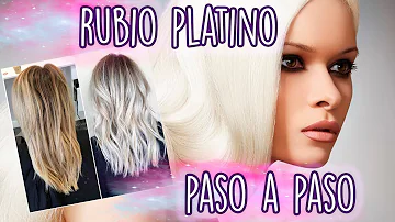 ¿De qué color es el pelo rubio platino?