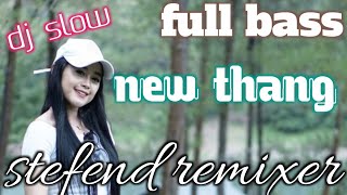 DJ SLOW FULL BASS🔥 MELODI SULING🎷  NEW THANK BY ( STEFEND REMIXER )