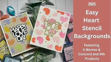 New Heart Stencils - Friendship Valentine Cards