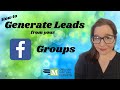 How to Generate Leads from Facebook Groups (How to Get leads From Facebook Groups)