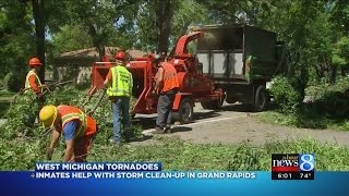 Clean-up efforts continue in metro Grand Rapids after tornadoes