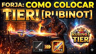 Como colocar TIER no Rubinot/Tibia! FORJA