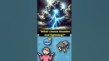"What Causes Thunder and Lightning? 🌩️ The Science Explained!" #science #thunder #lightning #shorts
