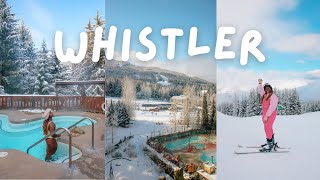 Learning how to ski, bucket list winter wonderland adventure in Whistler, Canada