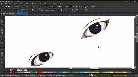 TUTORIAL Membuat Vektor Mata Menggunakan Corel Draw #turotial1