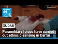Sudanese paramilitary forces have carried out ethnic cleansing in Darfur, Human Rights Watch says