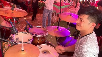 Ca Khúc Muộn | Cận Cảnh Drum Thái Tuấn chơi drum nhạc Cưới Khiến Cả Hôn Trường Ngừng ăn