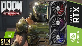 Doom Eternal 4K Ray Tracing DLSS Ultra Nightmare Setting | RTX 3090 | Ryzen 5900X