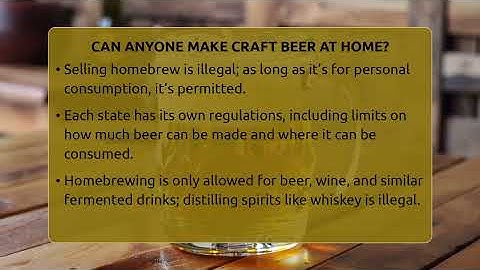Can Anyone Make Craft Beer At Home? - The Pint Guy