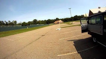 Cessna-Style Scratch Built RC Model Airplane - Take Offs & Landings - Helmet Cam GoPro HD