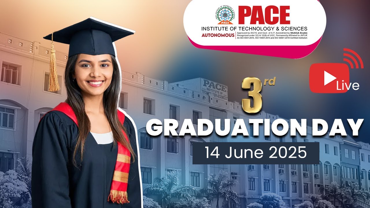 PACE 3Rd Graduation Day 2K25 live | PACE ITS Ongole | PACE Third Graduation Day Live