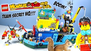 LEGO Monkie Kid's Team Secret HQ Speed Build Review 2020