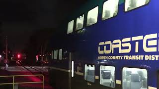 Nighttime Trains in Carlsbad Village, CA!