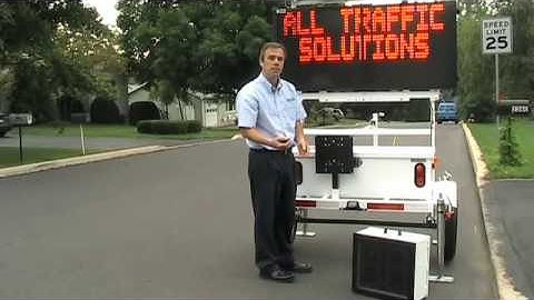 Mounting a radar sign and changeable message sign to a speed display Trailer for SpeedALERT