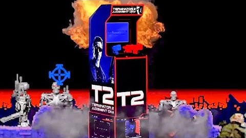 Retro Gaming Terminator 2 T2 The Arcade Game Playthrough