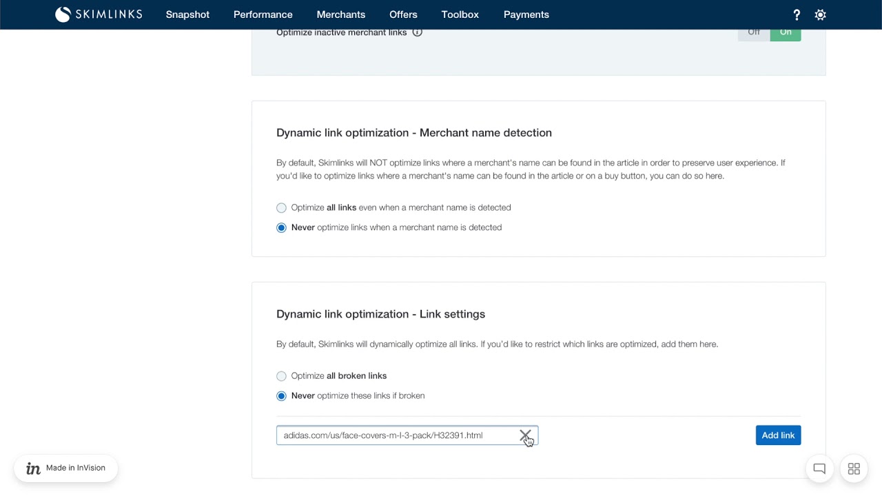 How to use the Dynamic Link Optimization Settings - YouTube