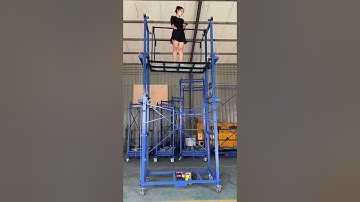 Electric scaffold lift platform for export