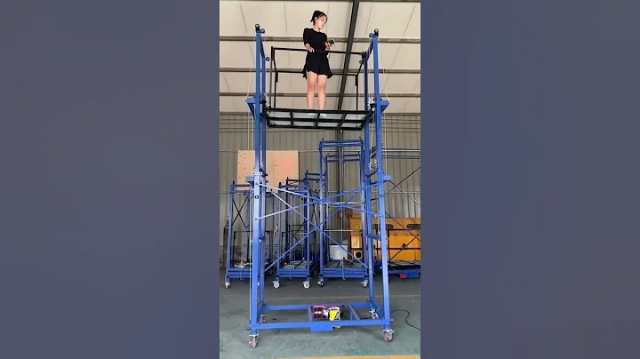 Electric scaffold lift platform for export