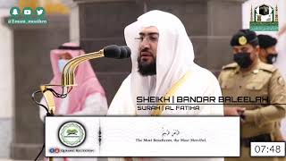 Beautiful recitation from Surah Al Shu'ara and Surah Al Mumtahana by Sheikh Bandar Baleelah.