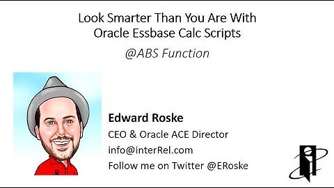 Essbase @ABS Function