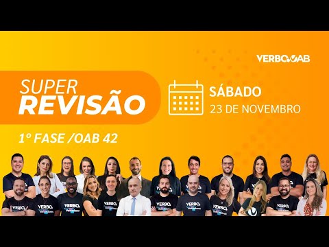 Revisão EXAME DA OAB 42_ AO VIVO_ Passaporte OAB VERBO | 23/1/24 /- 8h