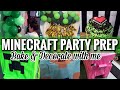 MINECRAFT BIRTHDAY PARTY | ULTIMATE PARTY PREP | BAKE & DECORATE WITH ME @GENELIZQ