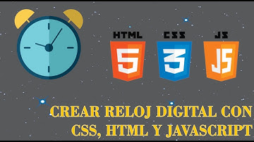 Crear reloj digital con html, css y javascript