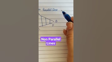 Non Parallel Lines| Basics of geometry
