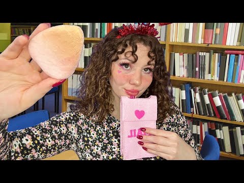 ASMR Your Bestie Does Your Valentines Day Makeup🩷 IN CLASS (roleplay)😘