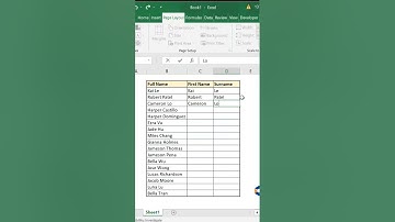 Flash Fill in Excel #shorts