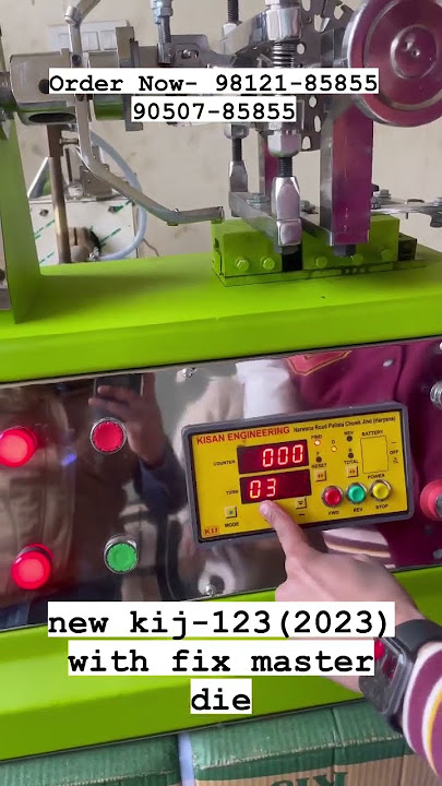 NEW KIJ-123 (2025) NEW MASTER DIE WITH FIX DIE SYSTEM
