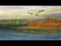 Simple Step by Step Acrylic Painting Reeds & Water with Duck