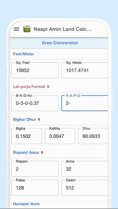 convert-square-meter-feet-to-ropani-aana-bigha-katha-dhur-kanma